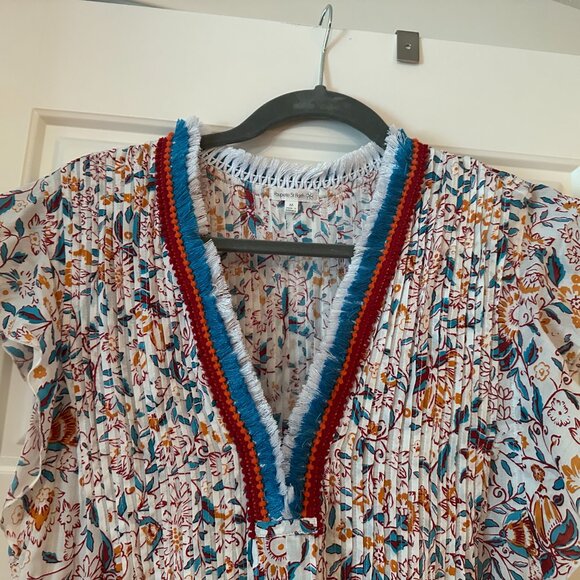 Poupette St Barth Sasha Floral MiniDress Size Medium - Picture 3 of 5